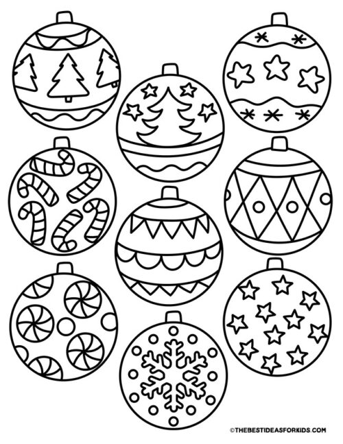 Ornament Coloring Pages (Free Printables) - The Best Ideas for Kids