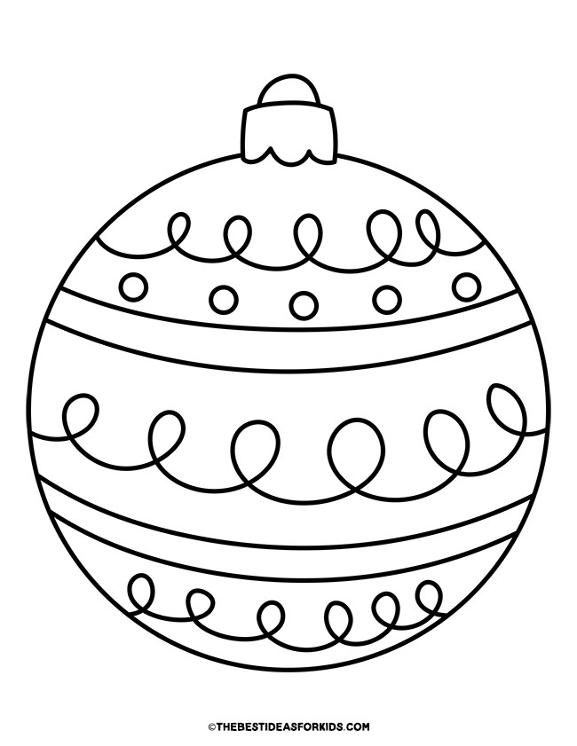 Ornament Coloring Pages (Free Printables) - The Best Ideas for Kids