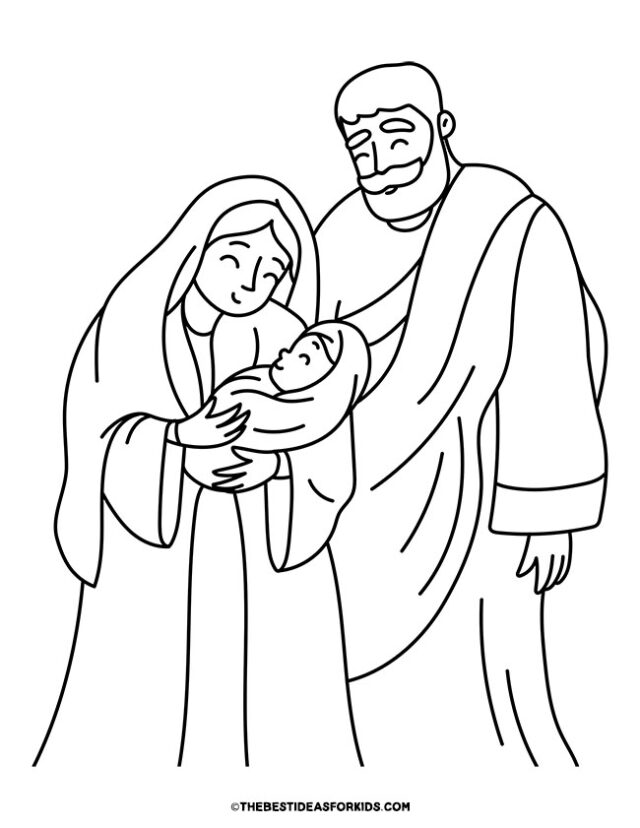 Nativity Coloring Pages (Free Printables) - The Best Ideas for Kids