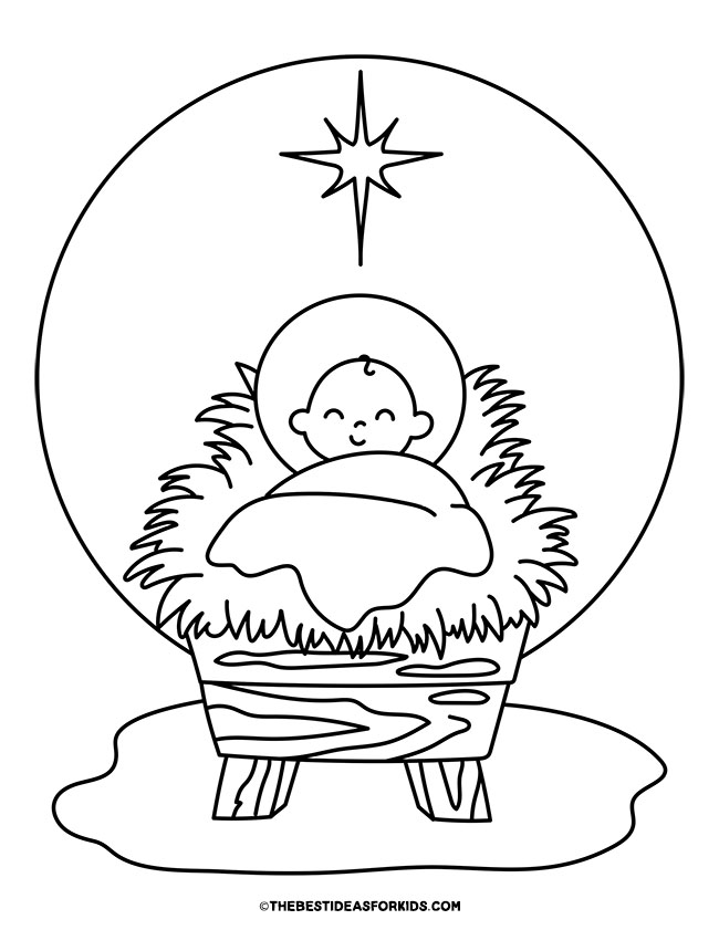 Nativity Coloring Pages (Free Printables) - The Best Ideas for Kids