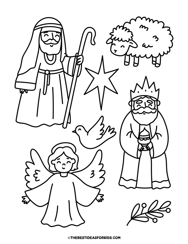 Nativity Coloring Pages (Free Printables) - The Best Ideas for Kids