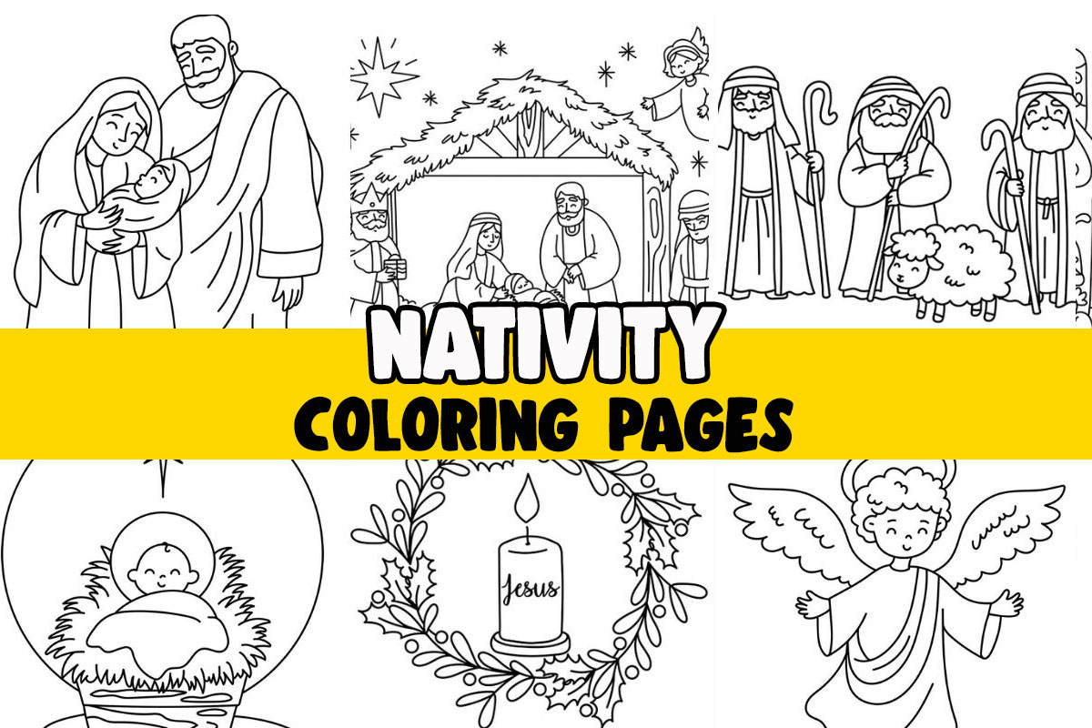 nativity coloring pages for adults