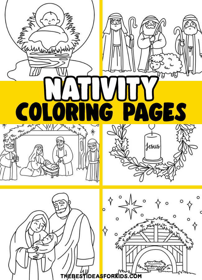 Nativity Coloring Pages (Free Printables) - The Best Ideas for Kids