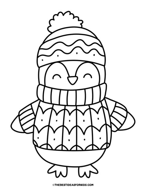 Penguin Coloring Pages (Free Printables) - The Best Ideas for Kids