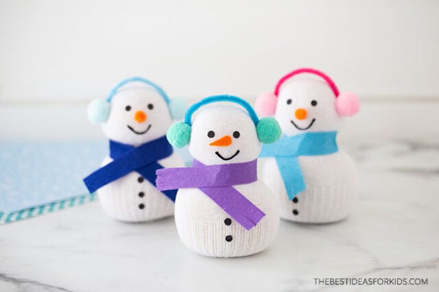 How to Make a Sock Snowman