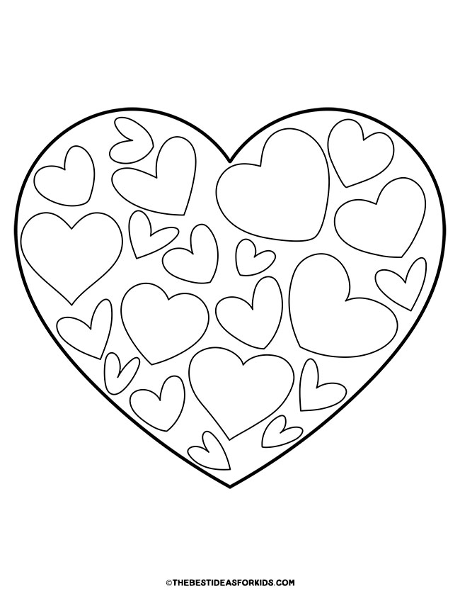 Heart Coloring Pages (Free Printables) - The Best Ideas for Kids