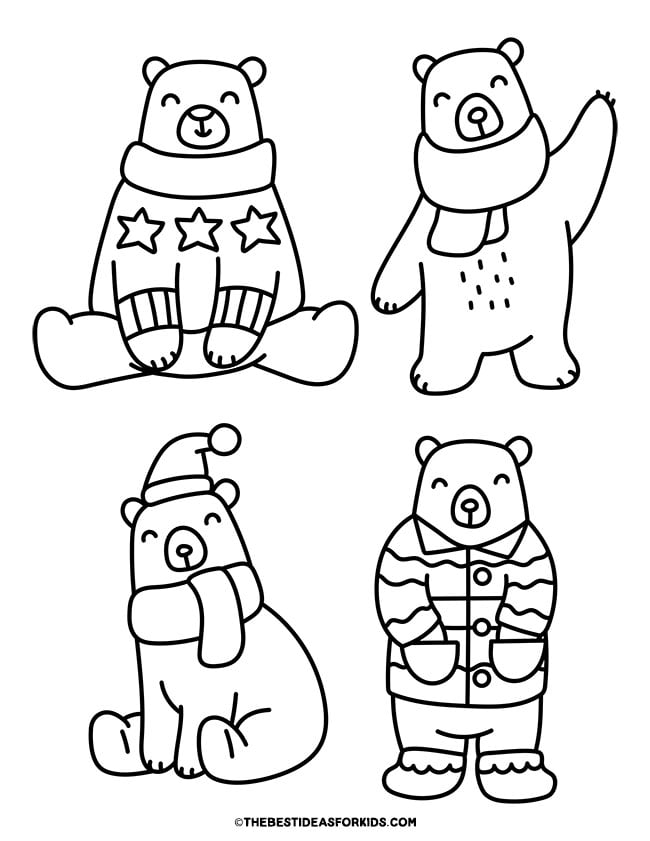 Polar Bear Coloring Pages (Free Printables) - The Best Ideas for Kids