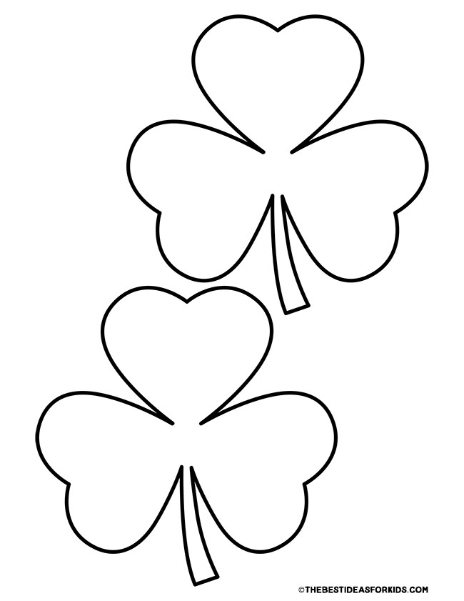 Shamrock Template (Free Printable) - The Best Ideas for Kids