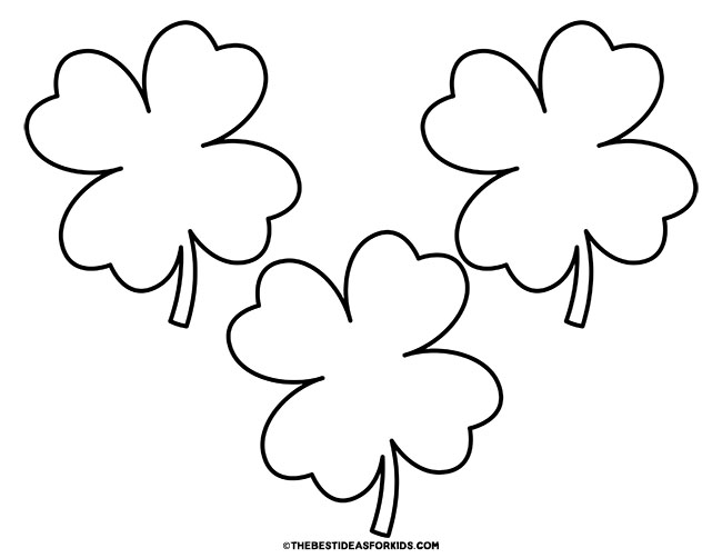 Four Leaf Clover Template (Free Printables) - The Best Ideas for Kids