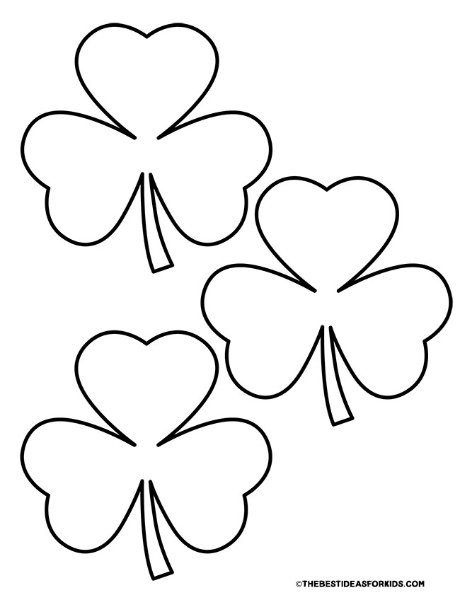 Shamrock Template (Free Printable) - The Best Ideas for Kids