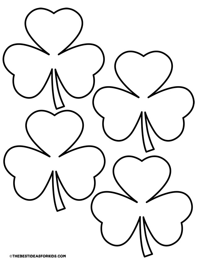 Shamrock Template (Free Printable) - The Best Ideas for Kids