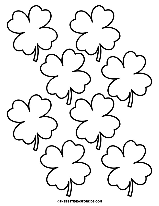 Four Leaf Clover Template (Free Printables) - The Best Ideas for Kids