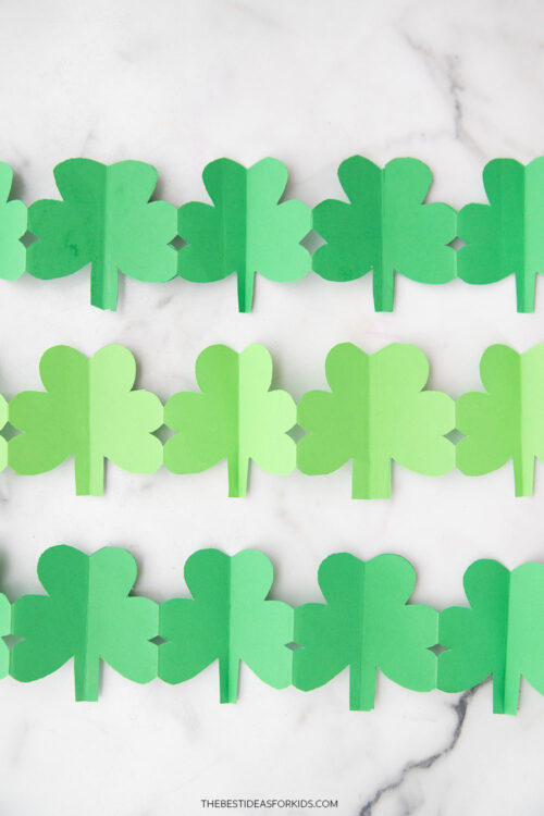 Shamrock Paper Chain - The Best Ideas for Kids