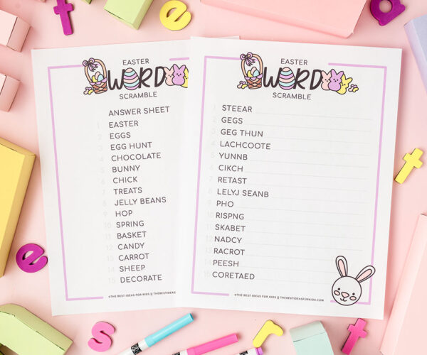 Spring Word Scramble (Free Printable) - The Best Ideas for Kids