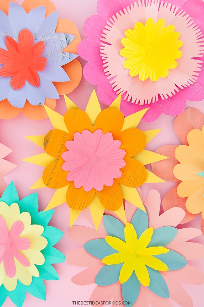 How to Make Paper Flowers - The Best Ideas for Kids