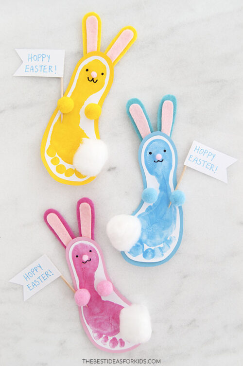 Footprint Bunny - The Best Ideas for Kids