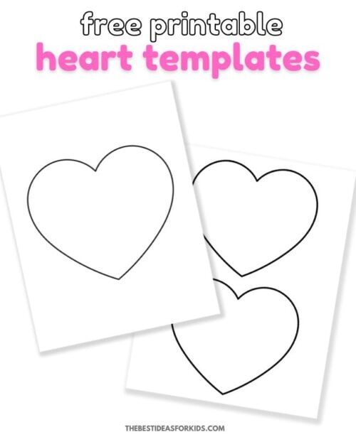 Heart Template (Free Printables) - The Best Ideas for Kids