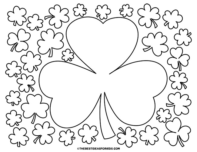 Shamrock Coloring Pages (Free Printables) - The Best Ideas for Kids