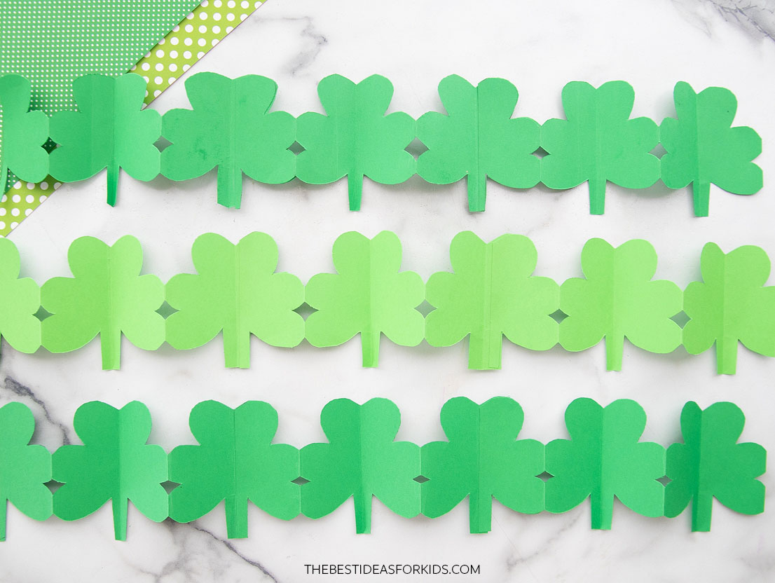 Shamrock Paper Chain - The Best Ideas for Kids