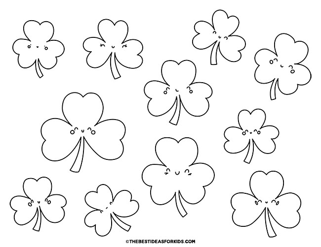 Shamrock Coloring Pages (Free Printables) - The Best Ideas for Kids