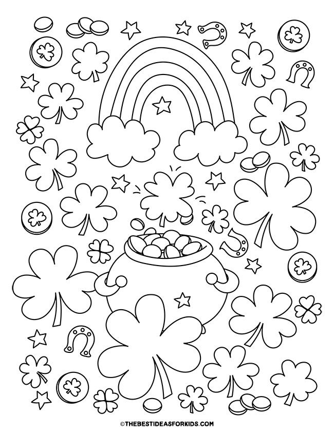 Shamrock Coloring Pages (Free Printables) - The Best Ideas for Kids