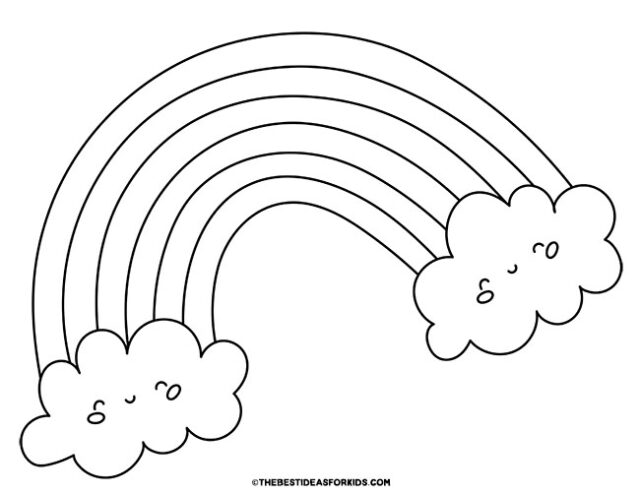 Rainbow Coloring Pages (Free Printables) - The Best Ideas for Kids