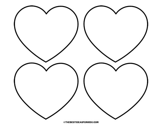 Heart Template (Free Printables) - The Best Ideas for Kids