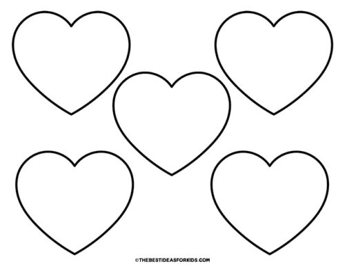 Heart Template (Free Printables) - The Best Ideas for Kids