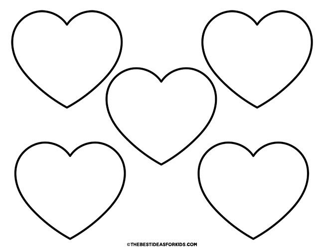 Heart Template (Free Printables) - The Best Ideas for Kids