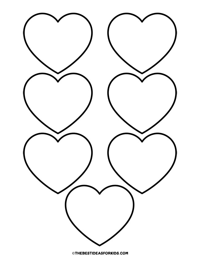 Heart Template (Free Printables) - The Best Ideas for Kids