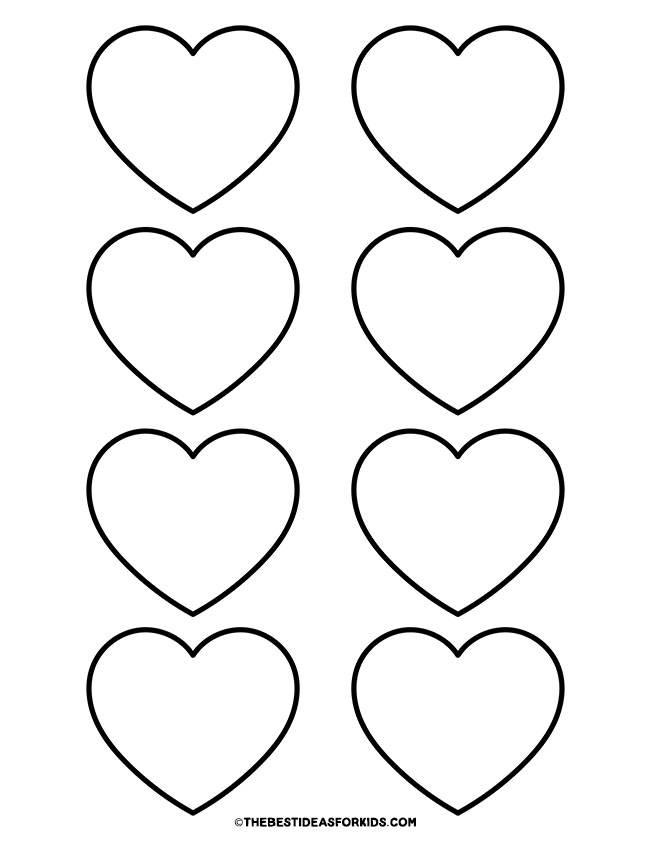 Heart Template (Free Printables) - The Best Ideas for Kids