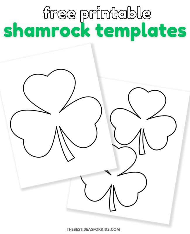 Shamrock Template Free Printable The Best Ideas For Kids