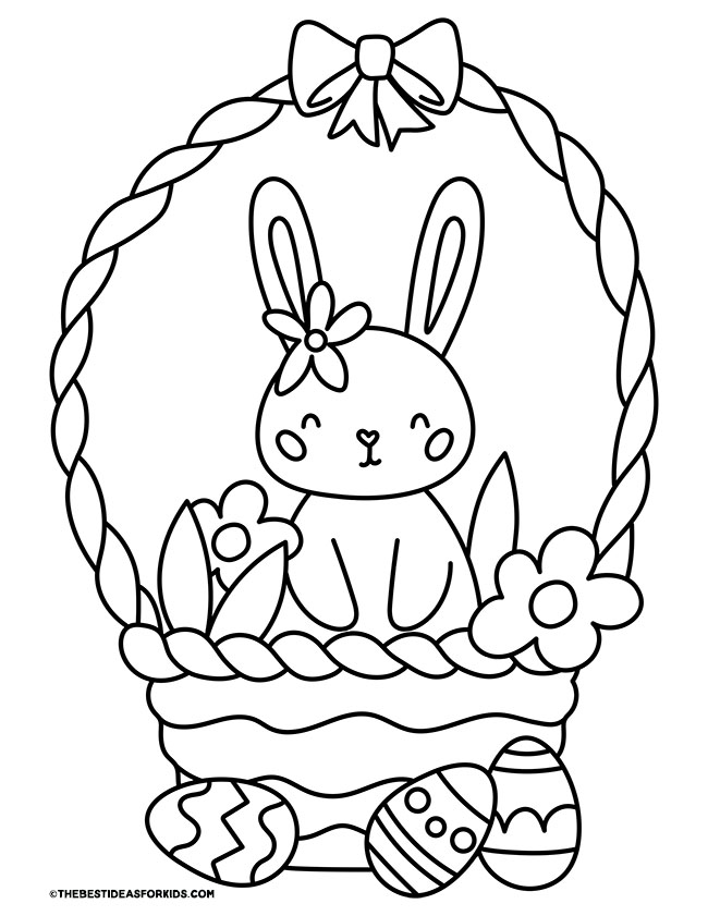 Easter Bunny Coloring Pages (Free Printables) - The Best Ideas for Kids