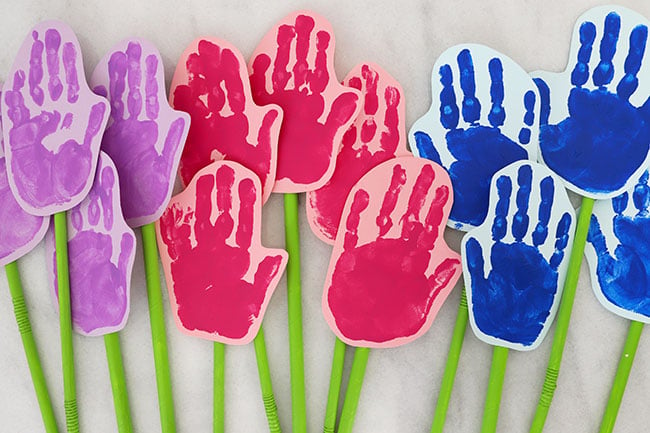 Handprint Flower Craft - The Best Ideas for Kids