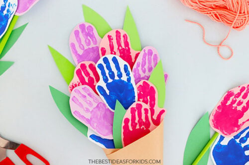 Handprint Flower Craft - The Best Ideas for Kids