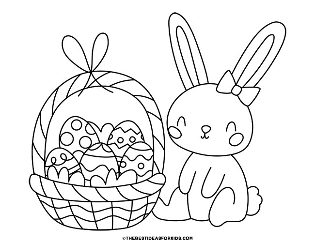 Easter Bunny Coloring Pages (Free Printables) - The Best Ideas for Kids