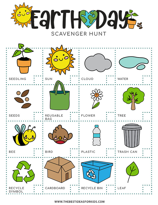 Earth Day Scavenger Hunt - The Best Ideas for Kids