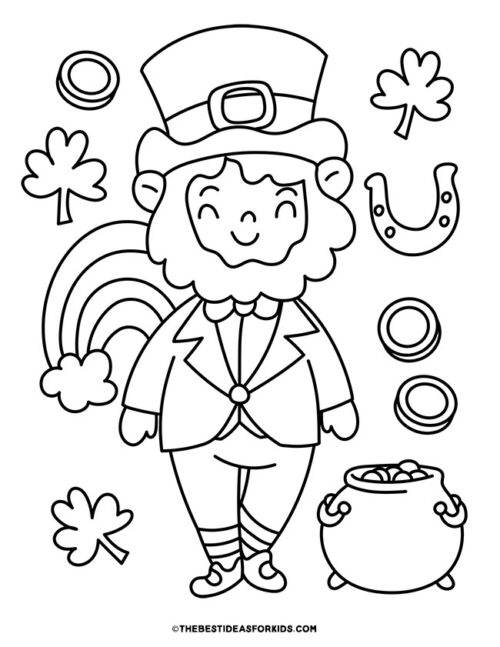 Leprechaun Coloring Pages (Free Printables) - The Best Ideas for Kids