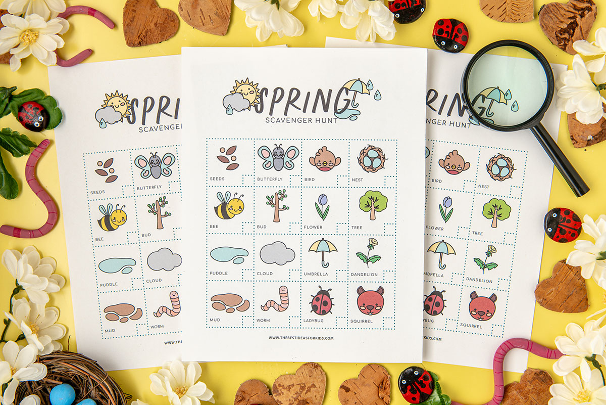 Spring Scavenger Hunt (Free Printable) The Best Ideas for Kids