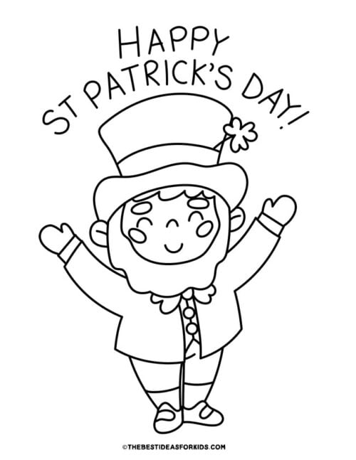 Leprechaun Coloring Pages (Free Printables) - The Best Ideas for Kids