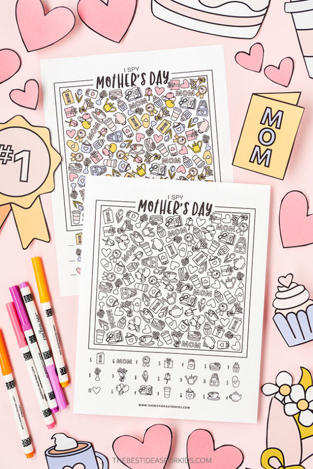 Free Printable I Spy Mother's Day