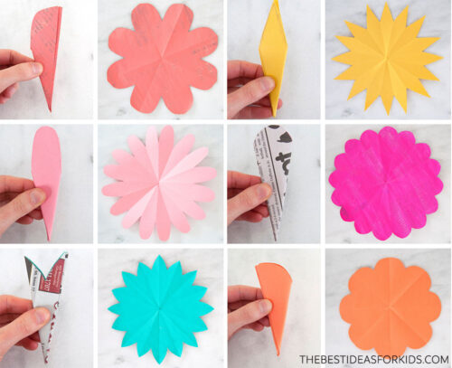 How to Make Paper Flowers - The Best Ideas for Kids