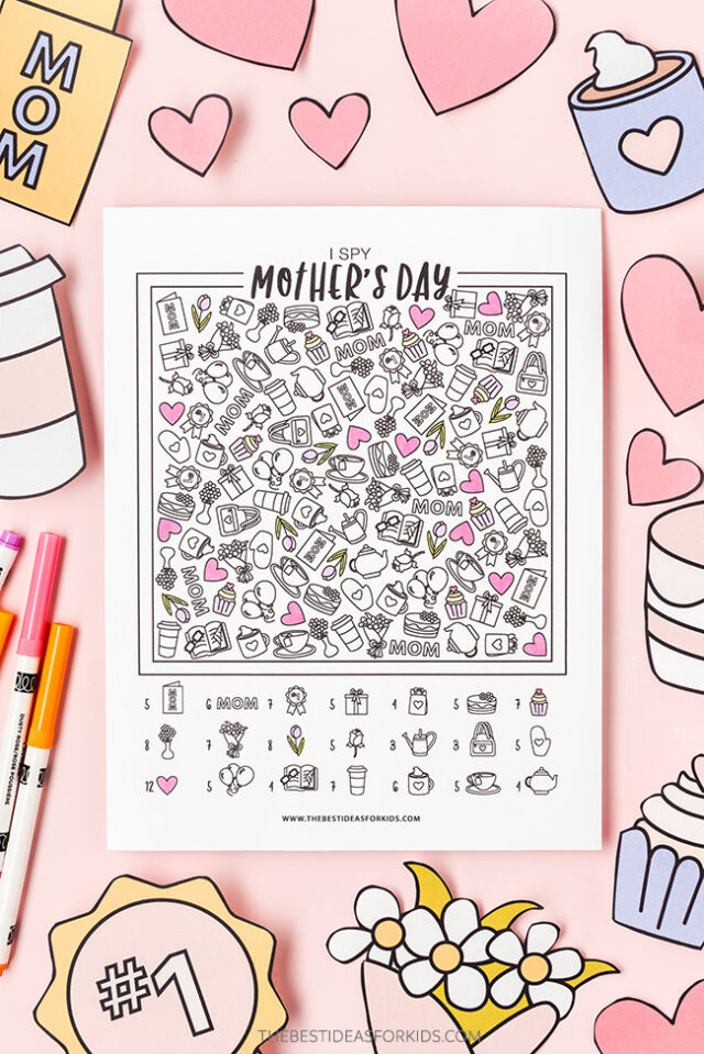 Mother's Day I Spy Free Printable