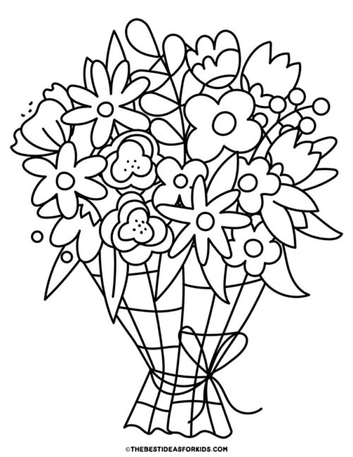 Flower Coloring Pages (Free Printables) - The Best Ideas for Kids