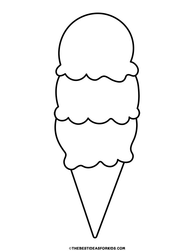 Ice Cream Coloring Pages (Free Printables) - The Best Ideas for Kids