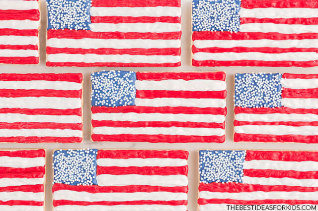 4th of July Flag Wafer Recipe