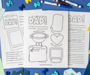 All About my Dad Printable