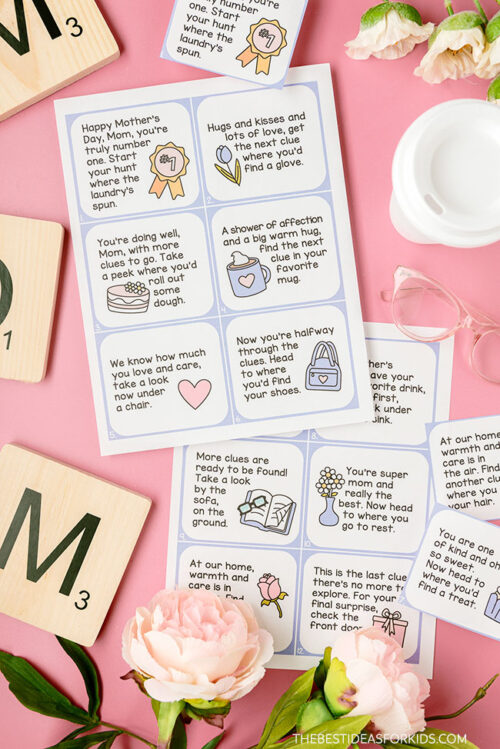 Mother's Day Scavenger Hunt (Free Printable) - The Best Ideas for Kids