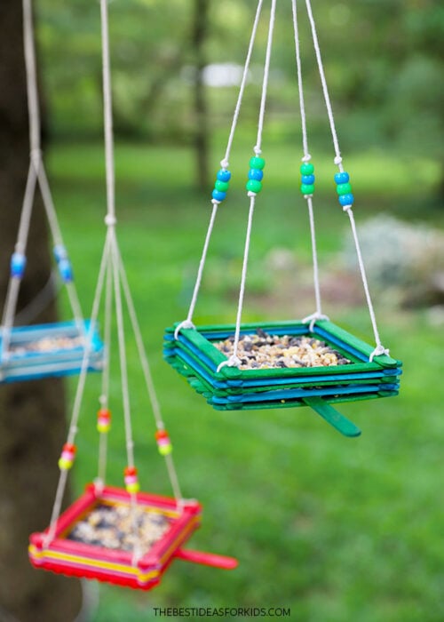 Popsicle Stick Bird Feeder - The Best Ideas for Kids