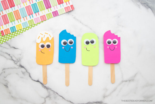 Popsicle Card Craft